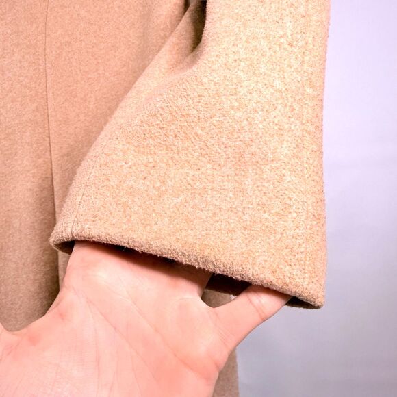 Calvin Klein Women's Camel Single Breasted Peacoat Jacket - Picture 7 of 12